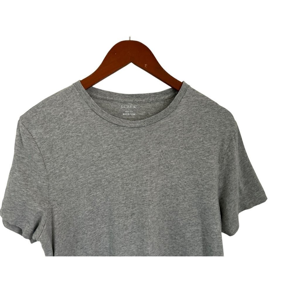 J.Crew Washed Tee Cotton Crewneck T-Shirt Gray Short Sleeve Size Med - Picture 3 of 5